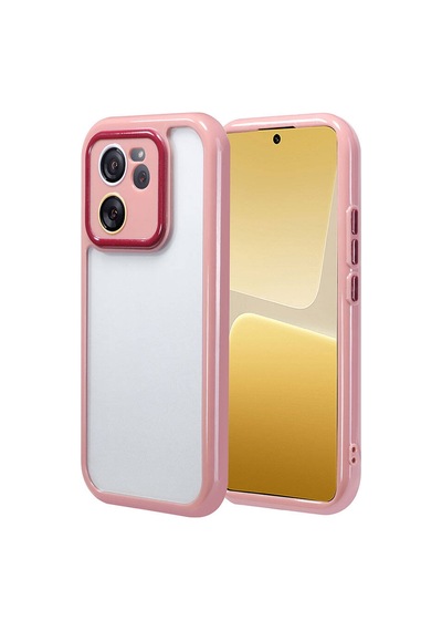 Zore Xiaomi Mi 13t Pro Kılıf Kamera Korumalı Renkli Kenar Ve Çerçeve Tasarımlı Omsy Vitamin Kapak-mürdüm