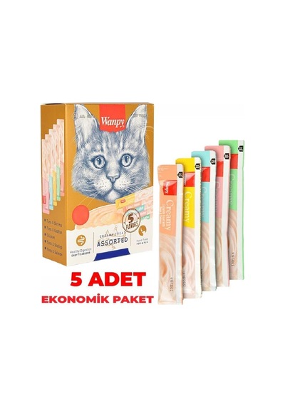 Kedi Ödül Çubuğu Sıvı Karışık Paket 5 Adet X14 Gr