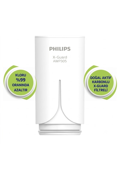 Philips Musluk Suyu Yedek Filtre Kartuşu Water X-guard Awp305/10
