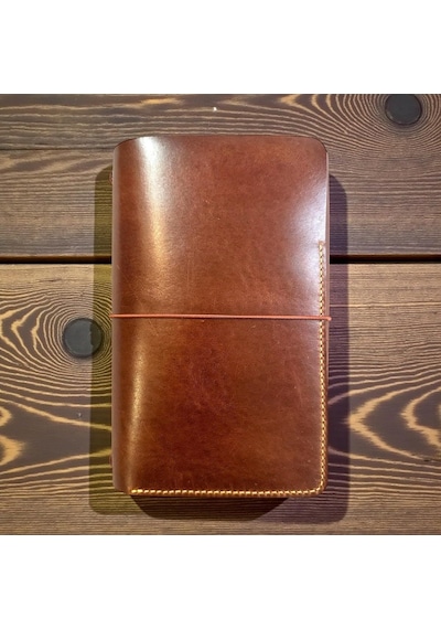Guizzmo A5 Deri Defter Kılıfı, Kahverengi, El Yapımı, 3 Lastikli, 6 Deftere Kadar Kullanım, Kişiselleştirilebili 0.75 LT - 2.5 LT - 12 KG