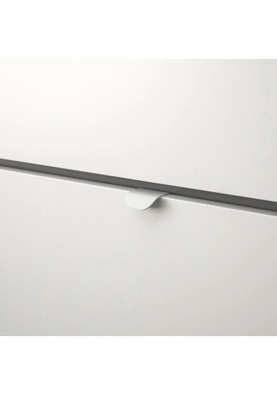 Ikea Gri Modern Kapaklı Gardırop Gri-beyaz