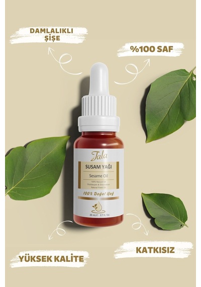 Tala Susam Yağı %100 Saf Ve Doğal Soğuk Sıkım 20 ML