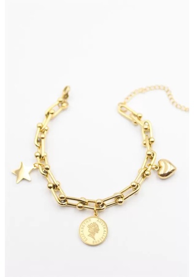 Charm Tfn Zincir Bileklik - Altın 67861004
