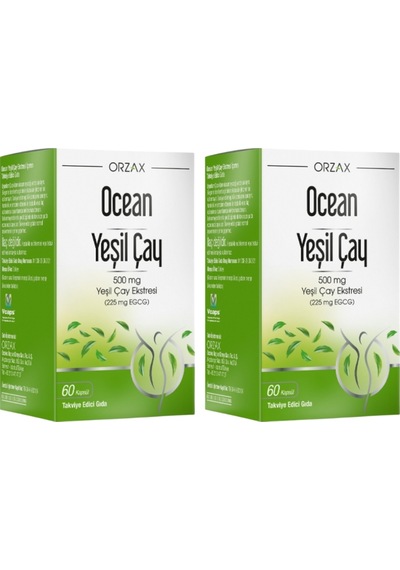 Ocean Yeşil Çay Eki 2 x 60 Kapsül