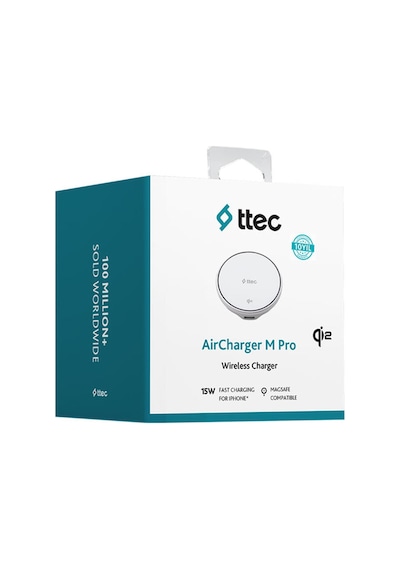 Ttec AirCharger M Pro Qi2 MagSafe Özellikli 15W iPhone - Android Kablosuz Hızlı Şarj Aleti
