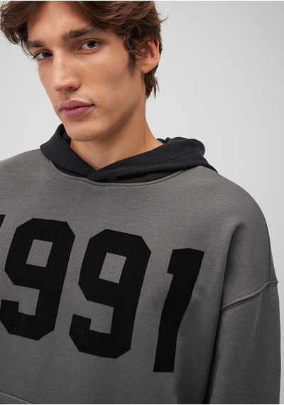 Mavi - 1991 Baskılı Gri Sweatshirt 0s10166-70088 Gri