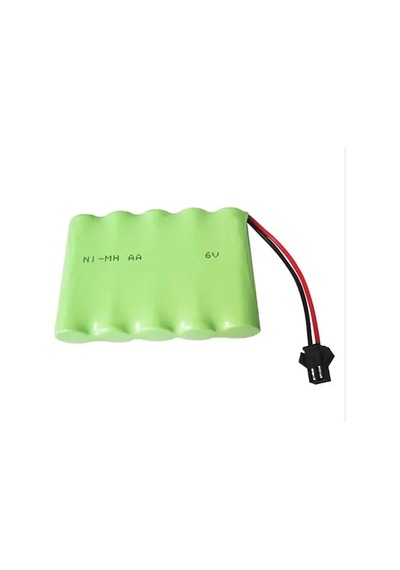 6V 2700Mah  Oyuncak Araba Bataryası Siyah Soketli