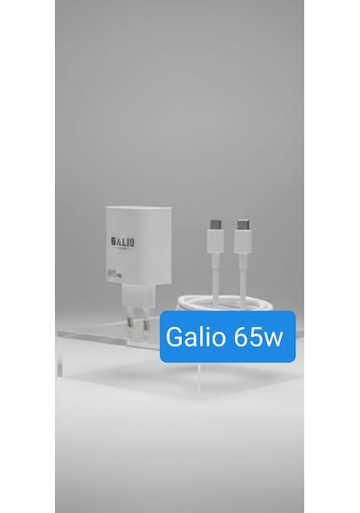 Galio 65w Ultra Hızlı Gan Şarj Cihazı Pd Hızlı Şarj Seti-beyaz Beyaz