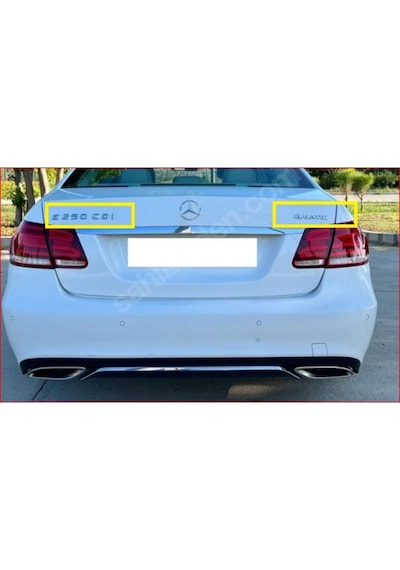 Mercedes E250 Cdı Ve 4matic Krom Bagaj Yazısı Seti 2'li Paket