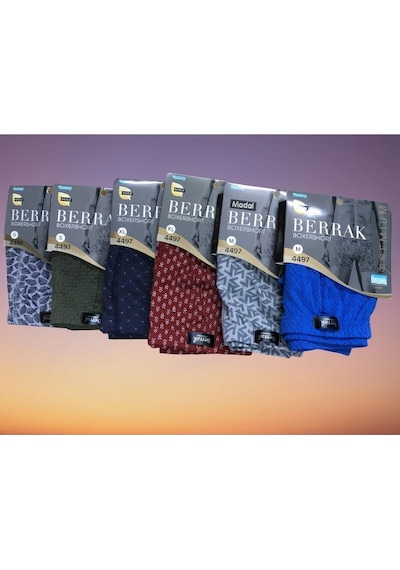 Berrak Erkek Ince Lastikli Sıkmayan Kumaşlı Modal Boxer 10 Lu Paket 4497 001