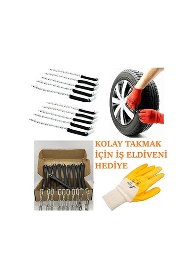 Ayrex Pratik 10 Adet Lastik Kar Patinaj Zinciri Diğer
