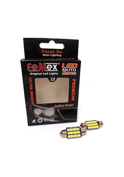 Femex Premium 4014 Chipset 21Smd Sofit Led Ampul 36Mm