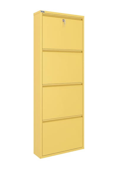 Ceha Kilitli 4'lü Metal Ayakkabılık - Açık Sarı/butter K.AYK-4/M1812/KL