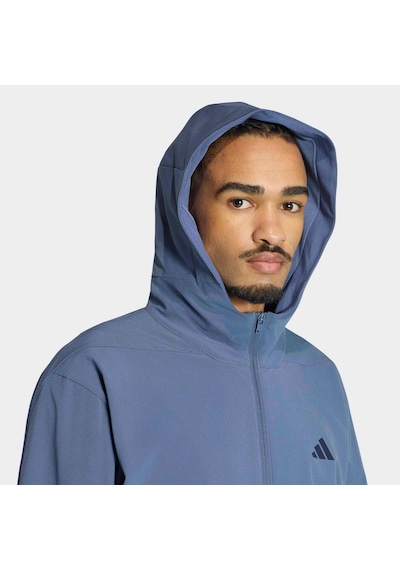 Adidas D4t Workout Erkek Mavi Ceket Ks6394