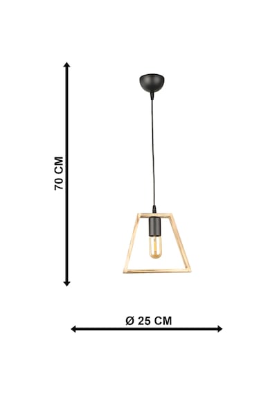 Begüsa Aksen Tekli Ahşap Avize Açık Renk Naturel