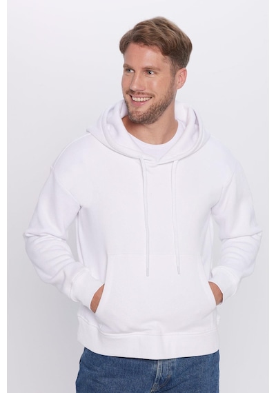 Tudors Unisex Oversize Geniş Kesim Pamuklu Yumuşak Dokulu İçi Polarlı Basic Beyaz Kapüşonlu Sweatshirt-29401 Beyaz Tudors Unisex Oversize Geniş Kesim Pamuklu Yumuşak Dokulu İçi Polarlı Basic Beyaz Kapüşonlu Sweatshirt-29401 Beyaz