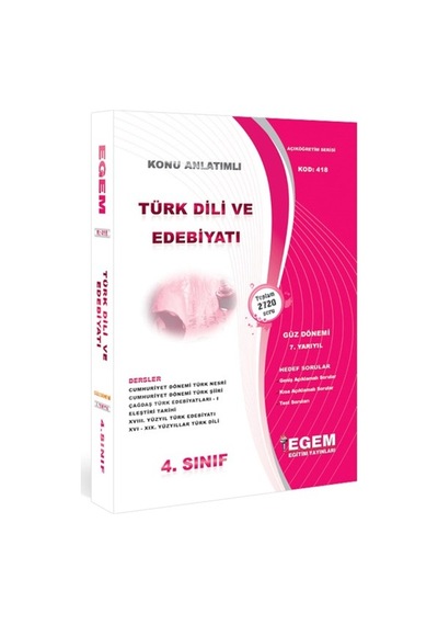Egem Aöf Anadolu Türk Dili Ve Edebiyatı Ve 4. Sınıf Konu/soru