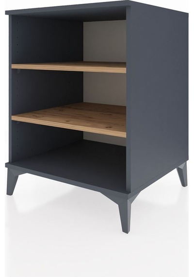 Kronos Komodin 2 Raflı 60x59x80 Antrasit-çam Antrasit