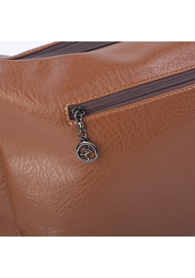 Nas Bag Çok Gözlü Kadın Omuz Ve Çapraz Çanta 33x25 Cm Taba Kahve Victoria taba Taba