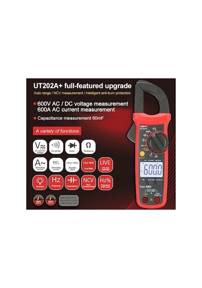 Unit Ut202a+ 600a True Rms Dijital Pensampermetre