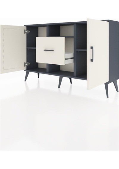 Arges Konsol 3 Raflı Tek Çekmeceli 2 Kapaklı 132x30x83 Antrasit-aytaşı/aytaşı Aytaşı/aytaşı Arges Konsol 3 Raflı Tek Çekmeceli 2 Kapaklı 132x30x83 Antrasit-aytaşı/aytaşı Aytaşı/aytaşı