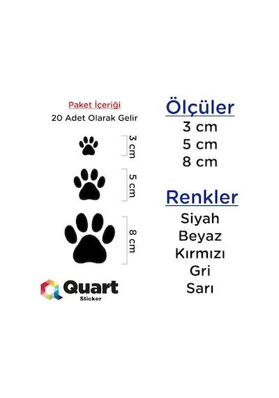Pati Sticker 20 Adet, Oto Sticker, Duvar Sticker