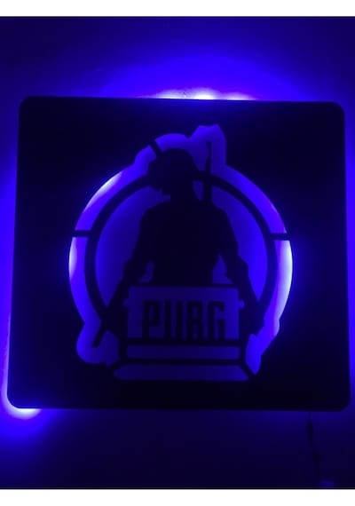 Pubg Led Işıklı Tablo