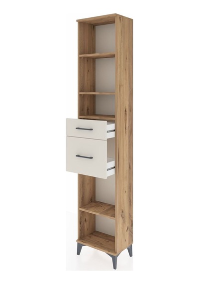 Arges Dolap 4 Raflı 2 Çekmeceli 44x30x221 Çam-aytaşı Atlas Çam