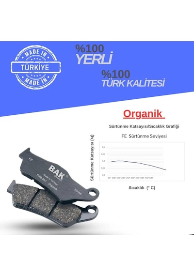 Mondial Ressivo 250 Bak Ön Fren Balata Ibk0151