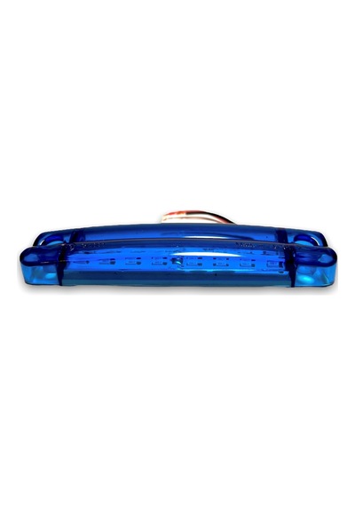 Ahmet Otomotiv 10 Adet Çift Sıra Parmak Led Mavi Renk 10Cm 16 L