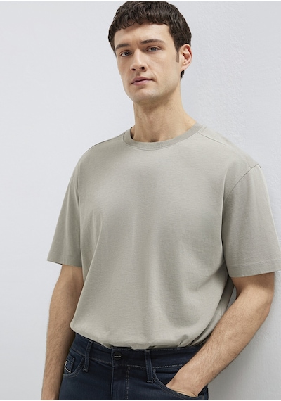 Mavi - Gri Basic Tişört 0613466-70352 Gri