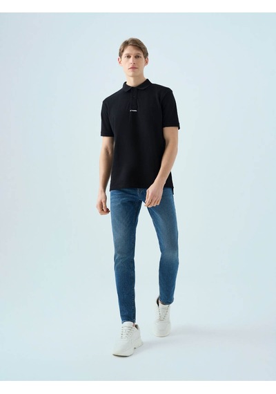 Loft Regular Fit Siyah Erkek Polo Yaka T-shirt Lf2036745 Loft Regular Fit Siyah Erkek Polo Yaka T-shirt Lf2036745