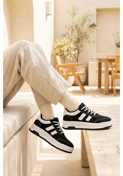 Dark Seer Ds Sapphire Sneaker 2025 Kadın SİYAH-BEYAZ