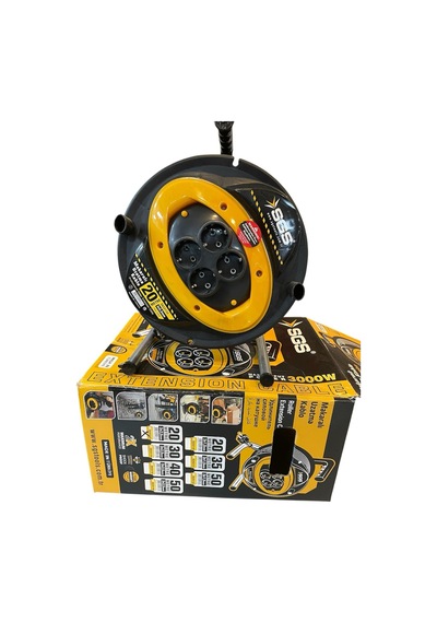 Makaralı Uzatma Kablosu 3x2,5 30mt Sgs 2134