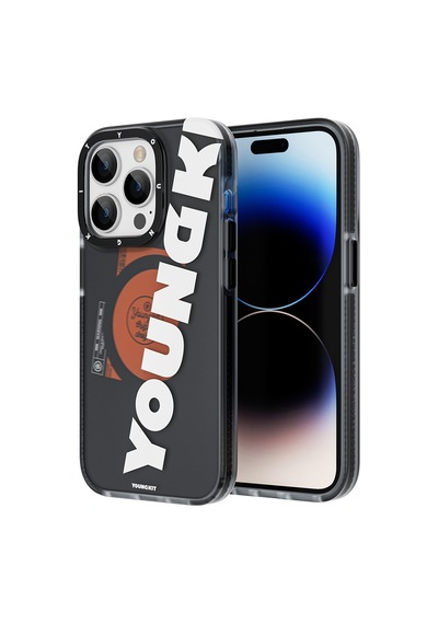 Apple Uyumlu iPhone 14 Pro Kılıf Magsafe Şarj Özellikli Youngkit Binfen Serisi Yazı Temalı Kapak