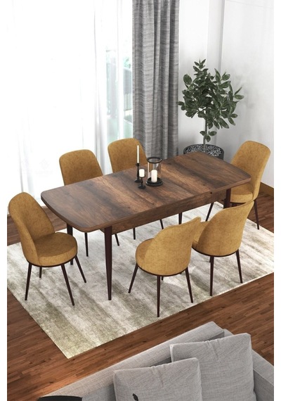 Canisa Concept Kor Serisi 70x114 Açılabilir Mutfak Masası Takımı Barok Desen Masa 6 Cappucino Sandalye Masa Barok Sandalyeler Cappucino Canisa Concept Kor Serisi 70x114 Açılabilir Mutfak Masası Takımı Barok Desen Masa 6 Cappucino Sandalye Masa Barok Sandalyeler Cappucino