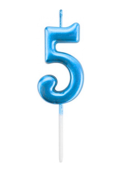 5 Rakam Mum Mavi-613 Tüm Yaşlar
