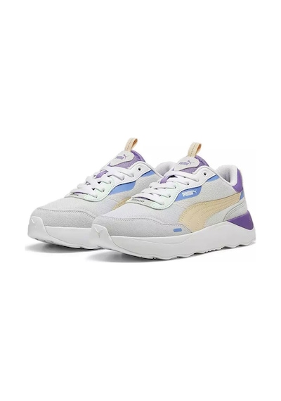 Puma Runtamed Platform-Silver Mist Kadın Spor Ayakkabı-28320-Gri