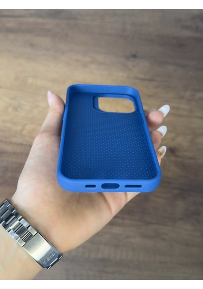Apple Uyumlu iPhone 15 Pro Silikon Kılıf Xfab Lacivert