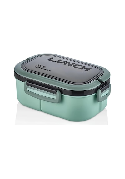 Beslenme Kutusu 1200 Ml 2 Katlı 6 Bölmeli Bpa'sız Pp Plastik Sefer Tası Ve Beslenme Çantası - Lunch Box, Çatal Kaşık Ve Bıçak Dahil Okul Beslenme Mavi Çok Renkli
