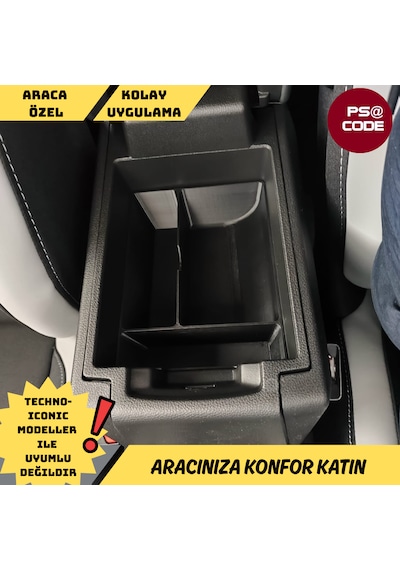 Renault Boreal Kolçak Altı Organizer-orta Konsol Düzenleyıcı-evolution Modeller İle Uyumludur