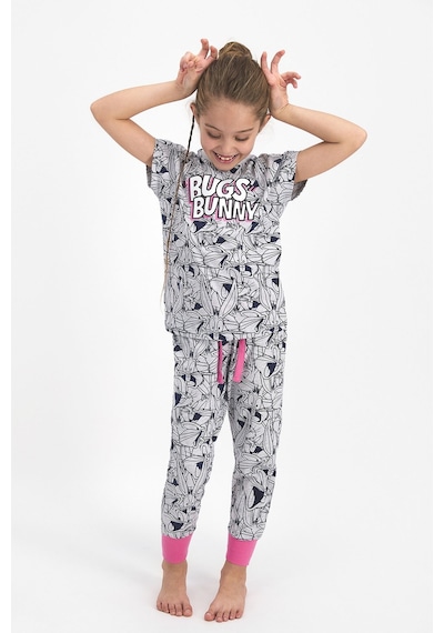 Looney Tunes Lisanslı Bugs Bunny Karmelanj Kız Çocuk Kısa Kol Pijama Takımı 5274-26627 Kar Melanj Looney Tunes Lisanslı Bugs Bunny Karmelanj Kız Çocuk Kısa Kol Pijama Takımı 5274-26627 Kar Melanj