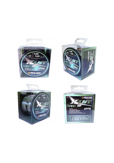 Prologic XLNT HP 1000M Green Misine 0.33 mm 7.4 kg 16 lbs