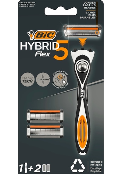 Bic Flex 5 Hybrid Erkek Tıraş Bıçağı 1 Sap + 2 Başlık (5 Bıçak)