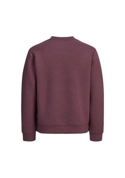 Jack & Jones Jack&jones 12289830 Jcofusıon Scuba Sweat Crew Neck Fudge Erkek Sweatshirt Bordo