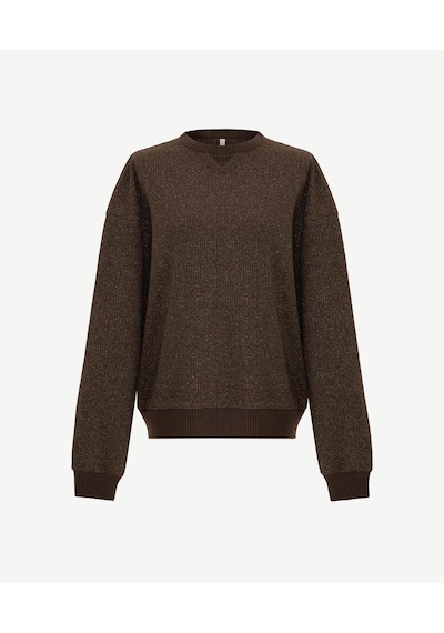 Yargıcı Regular Bisiklet Yaka Uzun Kol Sweatshirt 25kksw9019l 003 Kahverengi