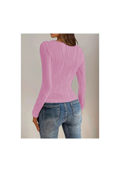 Wild Flower Elastanlı Pembe Bluz Yüksek Bel Uzun Kollu Kare Yaka Örme Kumaş Bahar Sonbahar Kış Bluz Pembe Wild Flower Elastanlı Pembe Bluz Yüksek Bel Uzun Kollu Kare Yaka Örme Kumaş Bahar Sonbahar Kış Bluz Pembe