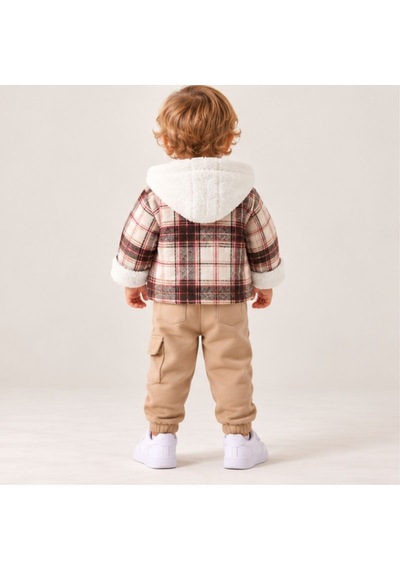 Maxx Kelın Erkek Bebek Ekose Oduncu Gömlek Welsoft Astarlı 3'lü Takım Bordo Bej 9-12-18 Ay Maxx Kelın Erkek Bebek Ekose Oduncu Gömlek Welsoft Astarlı 3'lü Takım Bordo Bej 9-12-18 Ay