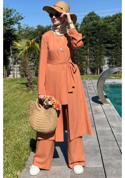 Rabia Şamlı Yaren Üçlü Takım Kiremit Normal