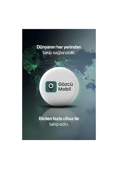 Gözcü Mobil Mini Gm002 Profesyonel Gps Takip Cihazı İos Ve Android Uyumlu Araba, Motor, Valiz, Evcil Hayvan Mıknatıslı Takip Cihazı Beyaz